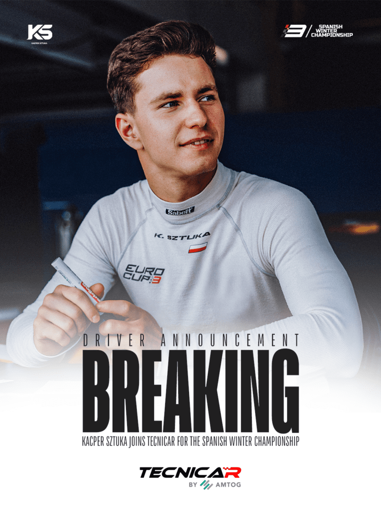 Kacper Sztuka returns to the track! He will compete in the Spanish Winter Championship E3
